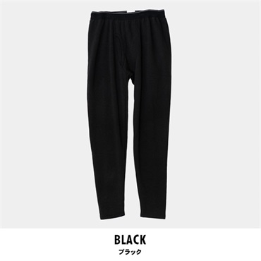 パレコレ/ホットライフ メンズ綿混裏ボアタイツ(ブラック-M)