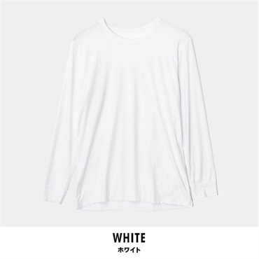 パレコレ/ホットライフ メンズ保湿吸湿発熱クルーネック長袖インナートップス(ホワイト-S)