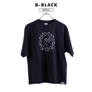 スターター(STARTER) BIGハンドサイン半袖TEEシャツ(Bブラック-M)