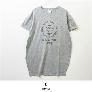 レディースデザインTシャツ【目玉商品返品交換対象外】(C(Mサイズ))
