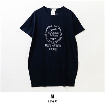 レディースデザインTシャツ【目玉商品返品交換対象外】(M(Lサイズ))