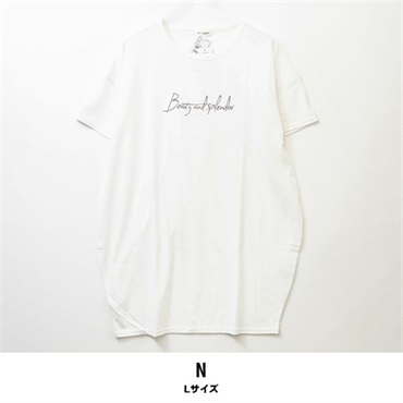 レディースデザインTシャツ【目玉商品返品交換対象外】(N(Lサイズ))