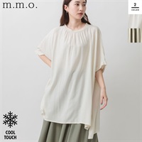 m.m.o(エムエムオー) レディース接触冷感リブブラウス