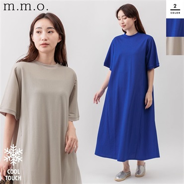 m.m.o(エムエムオー) レディース接触冷感リブ使ワンピース