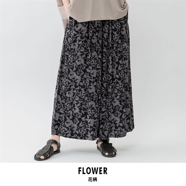 m.m.o.(エムエムオー) レディース接触冷感スカーチョ(花柄-M)