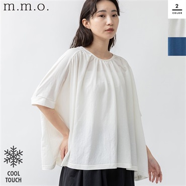 m.m.o(エムエムオー) レディース接触冷感ギャザープルオーバー