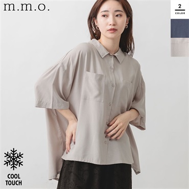 m.m.o(エムエムオー) レディース接触冷感半袖シャツブラウス