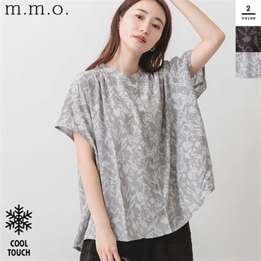 m.m.o(エムエムオー) レディース接触冷感プリントブラウス