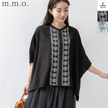 m.m.o(エムエムオー) レディース綿麻レーヨンブラウス