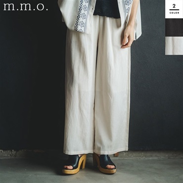 m.m.o(エムエムオー) レディース綿麻レーヨンパンツ