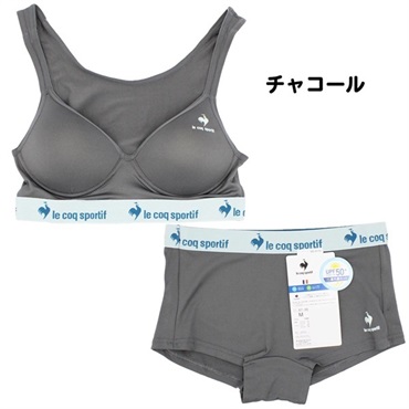 ルコック スポルティフ スポーツブラ ショーツセット(ライトグリーン-M)