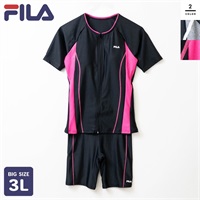 FILA(フィラ) レディースフルジップ半袖セパレートフィットネス水着