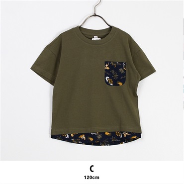 キッズ 男の子 プリントTシャツ【目玉商品返品交換対象外】(C(120サイズ))