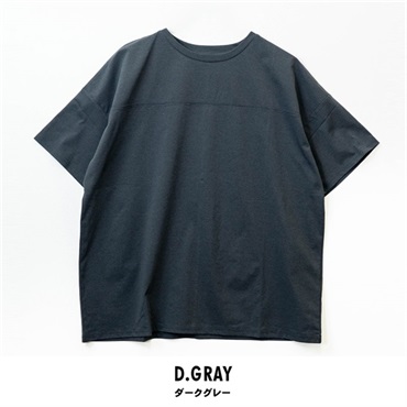 パレコレ フロントヨーク切替Tシャツ【パレ冷COOL】(ダークグレー-M)