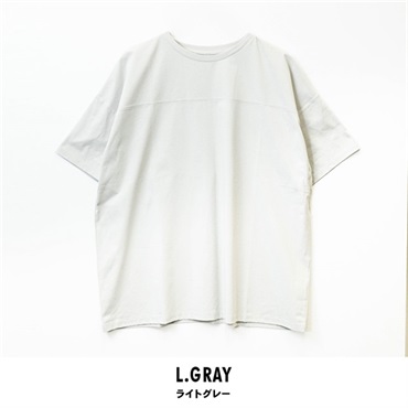 パレコレ フロントヨーク切替Tシャツ【パレ冷COOL】(ライトグレー-M)