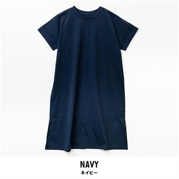 パレコレ フレンチワンピース【パレ冷COOL】(ネイビー-M)