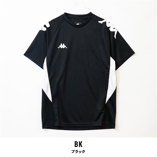 Kappa(カッパ) メンズプラクティス半袖Tシャツ(ブラック-M)