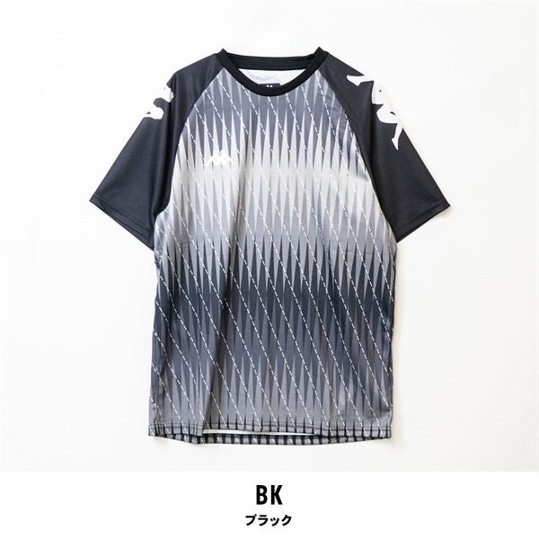 Kappa(カッパ) メンズシャドープラクティス半袖Tシャツ(ブラック-M)
