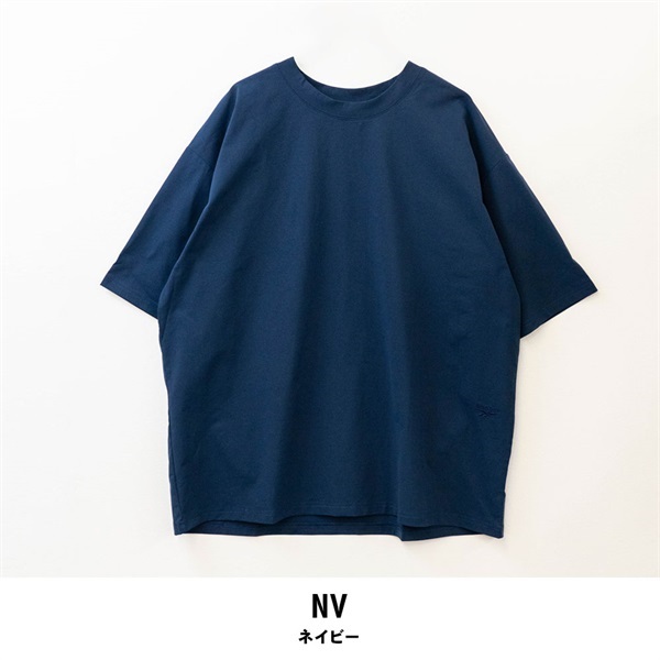 Reebok(リーボック) メンズ半袖UVTシャツ(ネイビー-M)