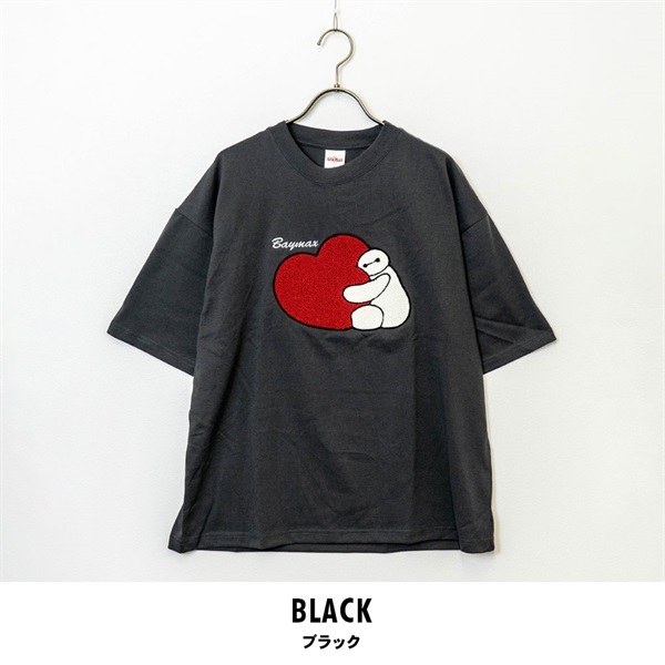 ＢAYMAX(ベイマックス) メンズサガラ刺繍Tシャツ(ブラック-M)
