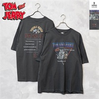 TOM&JERRY(トムとジェリー) メンズピグメント風Tシャツ