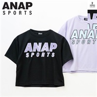 ANAP SPORTS(アナップスポーツ) キッズメッシュアップリケ半袖Tシャツ