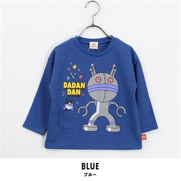 アンパンマン だだんだん プリント 長袖Tシャツ(ブルー-80)