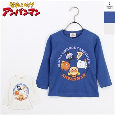 アンパンマン キッズ サークルデザイン 長袖Tシャツ