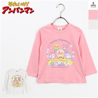 アンパンマン キッズ 女の子 キャラクター集合 長袖Tシャツ
