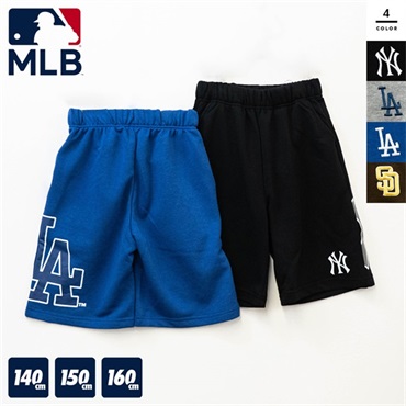MLB(エムエルビー) キッズ裏毛刺繍ハーフパンツ