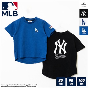 MLB(エムエルビー) キッズ天竺プリント半袖Tシャツ
