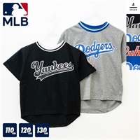 MLB(エムエルビー) キッズ天竺ワッペン半袖Tシャツ