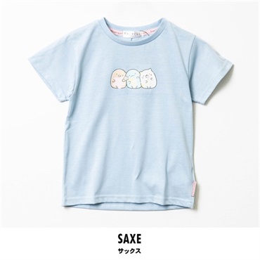 すみっコぐらし キッズ天竺半袖Tシャツ(サックス-130cm)
