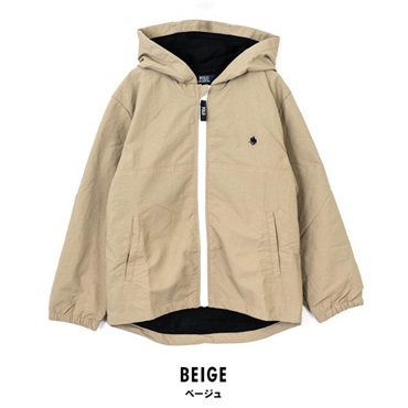 POLO BCS（ポロ・ビーシーエス） キッズタスロン裏トリコットパーカー(ベージュ-110cm)