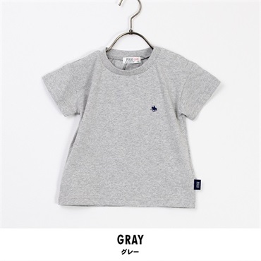 POLO BCS Baby ワンポイント Tシャツ 男の子(グレー-80)