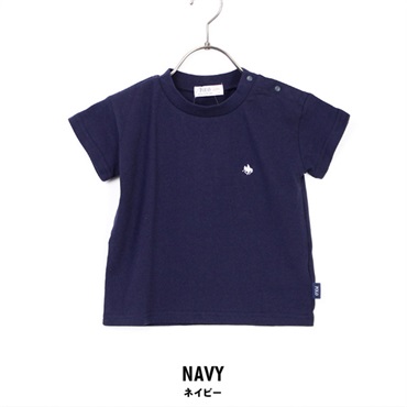 POLO BCS Baby ワンポイント Tシャツ 男の子(ネイビー-80)