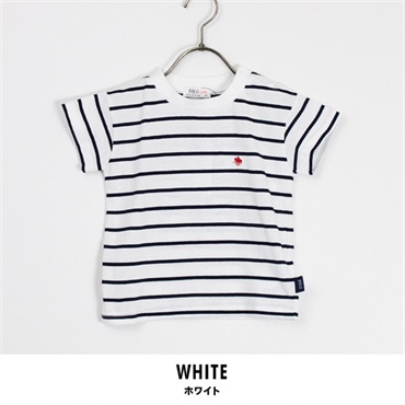 POLO BCS Baby ワンポイント Tシャツ 男の子(ホワイト-80)
