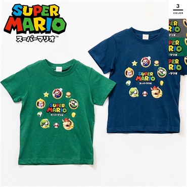 スーパーマリオ キッズ半袖Tシャツ