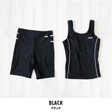 FILA(フィラ) キッズスクール水着(ブラック-130cm)