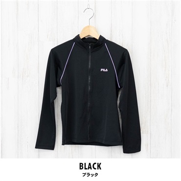 FILA(フィラ) キッズラッシュガード(ブラック-130cm)