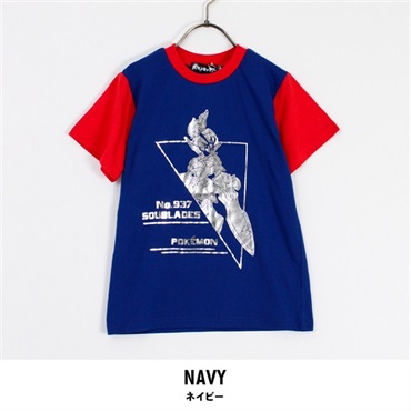 ポケットモンスター ソウブレイズ 半袖 Tシャツ(ネイビー-110cm)