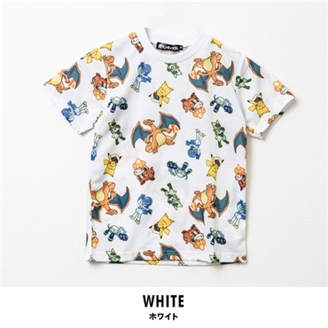 ポケットモンスター キッズライジングボルテッカーズメンシュ半袖Tシャツ(ホワイト-110cm)