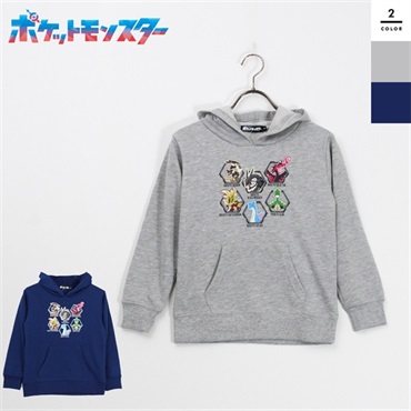 ポケモン トレーナー 六英雄 裏毛 フード付パーカー
