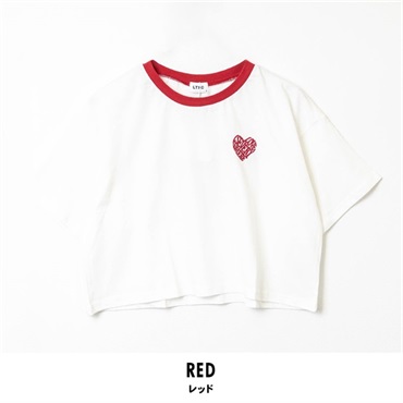 Lovetoxic(ラブトキシック) LTXC キッズバックハートリンガーTシャツ【GOODPRICE】(レッド-140cm)