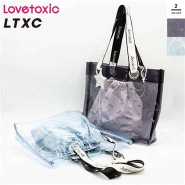 Lovetoxic(ラブトキシック) ガールズビニールトートバッグ巾着付き
