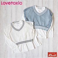 Lovetoxic(ラブトキシック) インナーつきメッシュニットベスト