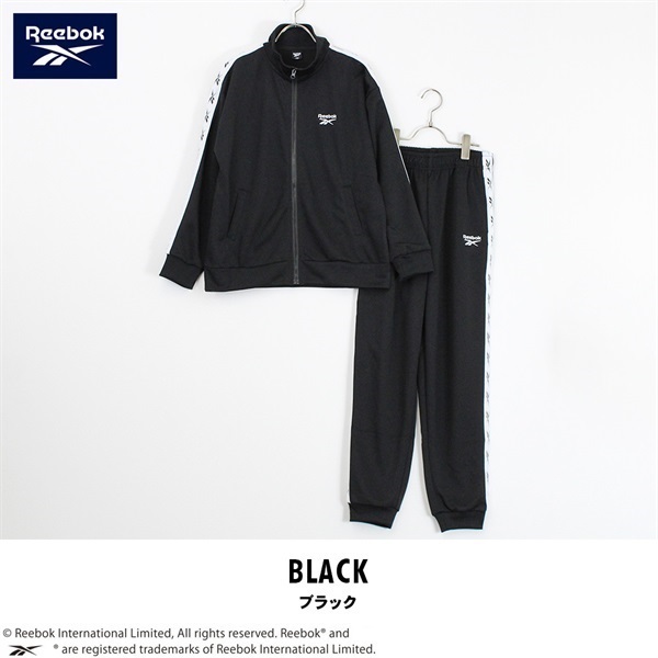 リーボック キッズ ジャージ（セットアップ）(ブラック-140)