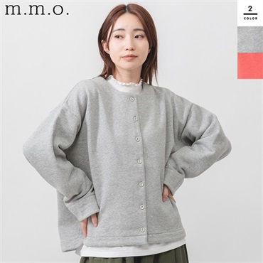 m.m.o レディース ラウンドヘム カーディガン