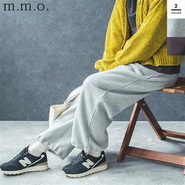 m.m.o レディース 裾ドロスト スウェットパンツ
