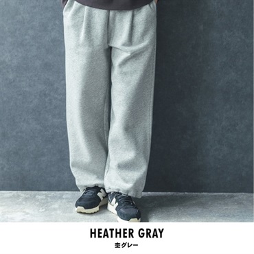 m.m.o レディース 裾ドロスト スウェットパンツ(杢グレー-M-L)